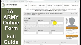 How to Apply Online TA Army Form  How to Join Territorial Army Force TA Registration [upl. by Anglim]