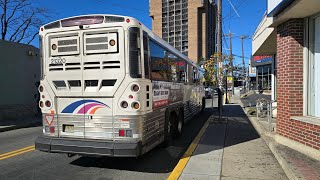 NJ TRANSIT 168 PARAMUS PARK MALL MCI D4500CT 21320 [upl. by Oirtemed]