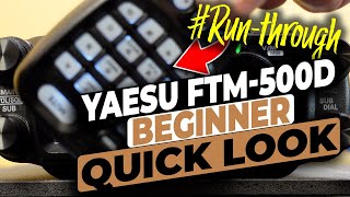 Yaesu FTM 500D quick initial runthrough and beginner guide [upl. by Formenti]