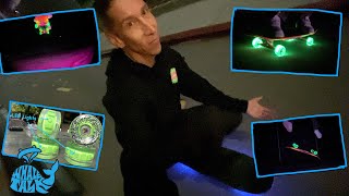 Tricks on Light Up Skate Wheels  Whaletalk  Slime Balls Light Ups [upl. by Shaikh]