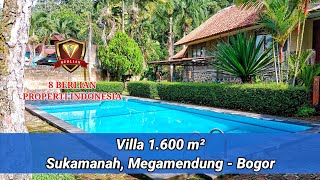 Dijual Villa ADEM NYAMAN TEDUH AIR BANYAK View Gunung cocok untuk PENSIUNAN Megamendung Bogor [upl. by Lekram]