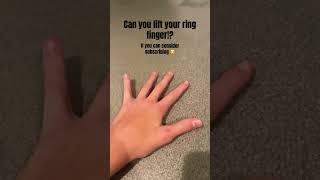 If you can lift your ring finger consider subscribing ringfinger challenge subscribe [upl. by Stahl]