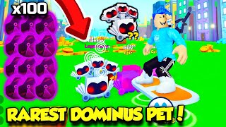 I FINALLY Hatched The RAREST DOMINUS PET In Pet Simulator X AND GOT MAX COINS Roblox [upl. by Kcirdes663]