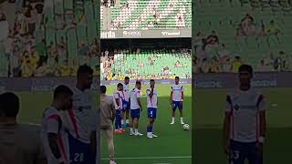 Juan Berrocal en calentamiento previo del partido BetisGetafe 180924 getafecf football [upl. by Enyawd219]