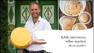 KÄSE SELBER MACHEN  FRISCHKÄSE  KuhlesAusMilch  Rezept 10 [upl. by Nadnal]