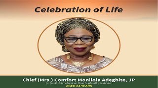 CHIEF MRS COMFORT MONILOLA ADEGBITE JP’S OBSEQUIESDay 1 [upl. by Holds264]