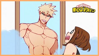 Bakugous Skincare Routine  My Hero Academia Comic Dub Kacchako [upl. by Sulakcin]