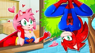 Superhero Amy In Love   Sonic The Hedgehog 2 Animation [upl. by Ahsikym]