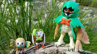 Pokémon Figure Review Decidueye Dartrix and Rowlet evolution box set quotA Rowlet Storyquot Ep 4 [upl. by Donald272]