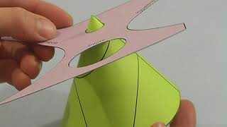 How to visualize conic sections with a paper model [upl. by Aniham]