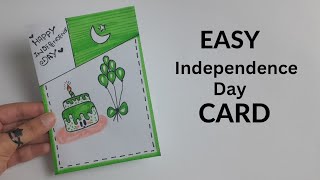 Easy amp Beautiful Independence day greeting card making how to make card diy handmade card 14th AuG [upl. by Ttennej]