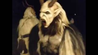 Krampus al Mercatino di Natale di Levico Terme diretta Facebook dicembre 2016 [upl. by Bourn623]