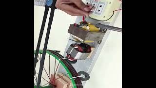 Generate free electricity  cycle wheel DIY 🥰🥰 [upl. by Aiker410]