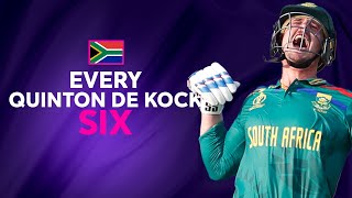 Every Quinton de Kock six at Cricket World Cup 2023 [upl. by Myk]