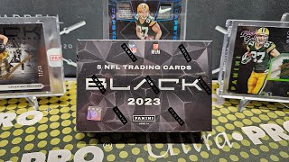 2023 Panini Black Football Hobby Box Opening 3 Hits per Box [upl. by Eanore]