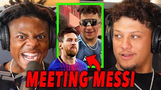 quotRonaldo Betterquot  IShowSpeed Roasts Patrick Mahomes after Meeting Messi [upl. by Ahsienat545]