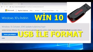 WİN 10 USB İLE FORMAT ATMA DETAYLI [upl. by Lenoj]