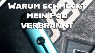 Review Warum schmeckt mein PodSystem verbrannt VaperSky [upl. by Salchunas713]