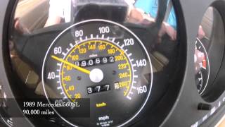 MercedesBenz 560SL 060 and Acceleration [upl. by Pantia]