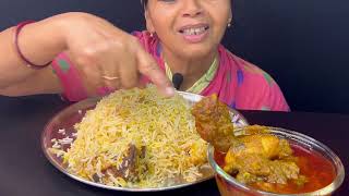 BIGBITES EATING MUTTON BIRIYANI WITH SPicy 🔥🔥 CHICKEN KOSHA।। [upl. by Oiramaj]