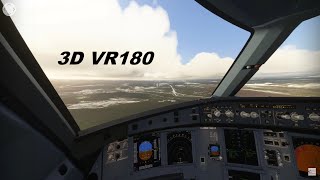 4k 3D Landing at Krasnoyarsk Airport UNKL VR180 [upl. by Katharyn]