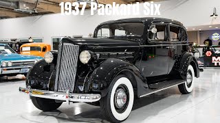 1937 Packard Six driving and walkaround video Available here at Burnyzz [upl. by Ajna67]