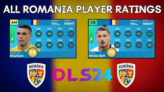 DLS 24  Romania Player Ratings in DLS24  Romania FC  Dream League Soccer 2024 [upl. by Hashim149]