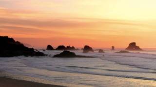 1 Hour of Relaxing Ocean Waves at Sunset HD [upl. by Aylat343]