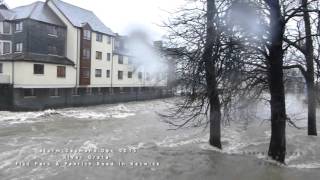 Storm Desmond Fitz Park Keswick  River Greta Part 2 [upl. by Ymmat]