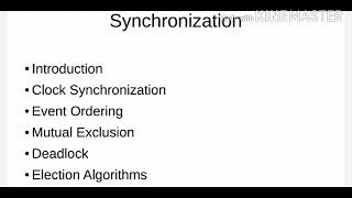 DOS 36 Synchronization clock synchronisation [upl. by Columbine]