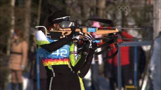 Franziska Preuss is champion with a great performance  Innsbruck 2012 Womens 6km Sprint [upl. by Malcom]