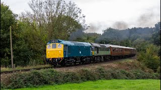 Severn Valley Railway Autumn Diesel Bash preview day Wednesday 2nd October 2024 [upl. by Aliuqat]