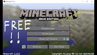 how to download minecraft for pc java edition for free2018 edition [upl. by Nahij]