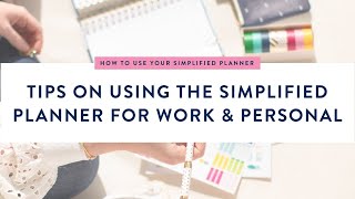 Tips on Using the Simplified Planner for Work amp Personal  Simplified® by Emily Ley [upl. by Mona]