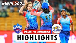 Mumbai Indians Vs Delhi Capitals Match Highlights 2024  Woman MI vs Woman DC match highlights [upl. by Nossah]