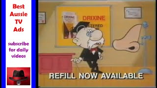 Drixine Nasal Spray 1989  Best Aussie TV Commercials [upl. by Latsyk290]