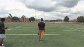 Field Goal Battle Eric Piccione vs Luis Sanchez [upl. by Goldina707]