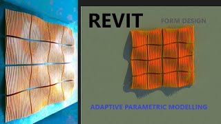 Revit Adaptive Parametric Design Tutorial form Design Idea [upl. by Ahsimak]