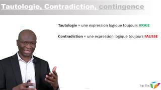 Chapitre 14  Logique Tautologie Contradiction Contingence [upl. by Lebasile]