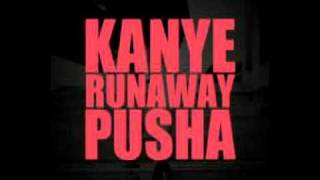 Kanye West feat Pusha T  Runaway  LYRICS  Special End [upl. by Ahsiatal]