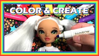 DECORATING A RAINBOW HIGH DOLL  Color amp Create [upl. by Ahseyt]