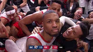 Damian Lillard DESTROYS the Thunder with EPIC GAMEWINNER  Game 5  April 23 2019 [upl. by Dahsar581]