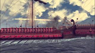 Total War Rome 2  The Roman navy at war [upl. by Tem]