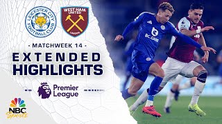 Leicester City v West Ham United  PREMIER LEAGUE HIGHLIGHTS  1232024  NBC Sports [upl. by Ecyt37]