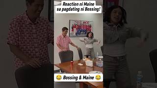 Reaction ni Maine Mendoza sa pagdating ni Bossing Vic Sotto😂 vicsotto mainemendoza shorts [upl. by Nieberg558]