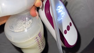 Expressing milk or breast milk production tommee tippee breast pump [upl. by Leidgam]