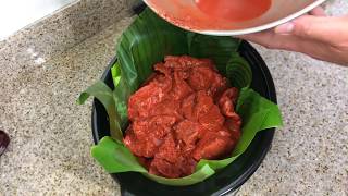 COMO COCINAR COCHINITA PIBIL EN ESTA OLLA CON HOJAS DE PLÁTANO 🔴En vivo [upl. by Ettenwad]