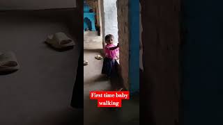 Baby kid first time walking practice [upl. by Millham]