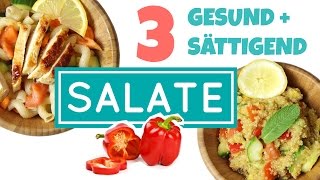 SALAT REZEPTE  Mittagessen Ideen zum Mitnehmen GESUNDSÄTTIGEND  Schule Uni amp Arbeit  CUISINI [upl. by Nosreme]