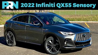 SUV Coupé Craze Continues  2022 Infiniti QX55 Sensory AWD Full Tour amp Review [upl. by Acimak]